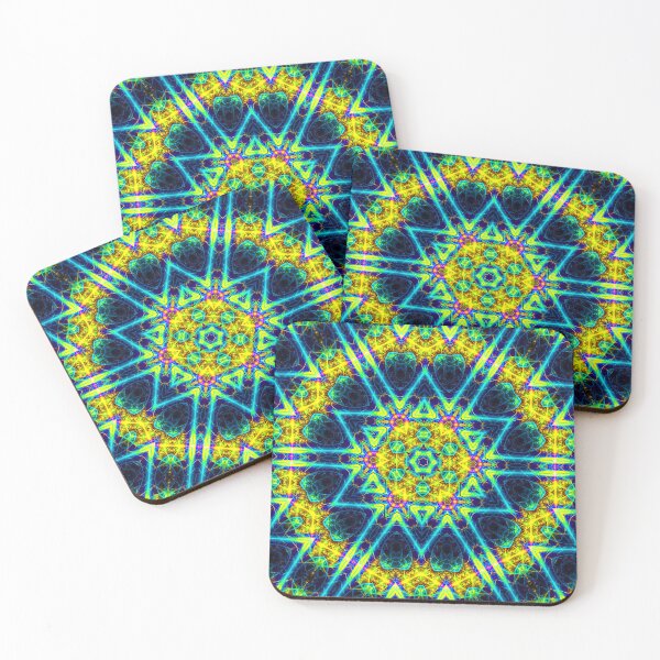 Item preview, Vivid Yellow Fractal Mandala Star of David Pattern designed and sold by Warren Paul Harris.