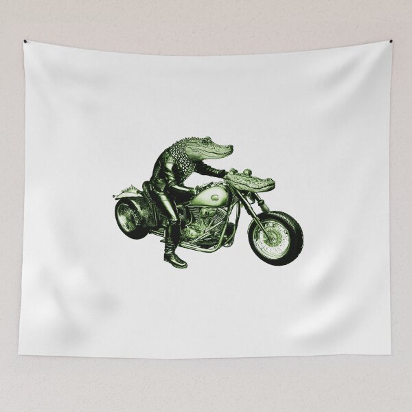 Item preview, Alli gator moto biker designed and sold by luckymando.