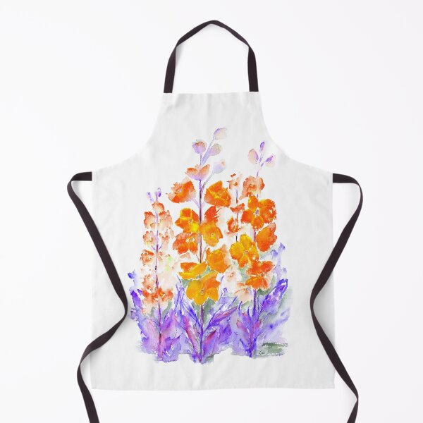 Item preview, Delphiniums Orange Variation designed and sold by CatandColours.