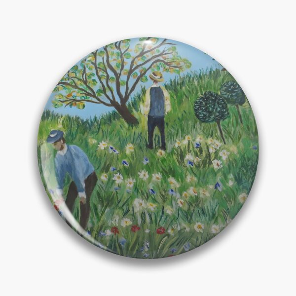 Item preview, Les Jardiniers - Gardeners In An Impressionism Inspired Garden by Legendary Real Life Artist  designed and sold by CloudofKnowing.