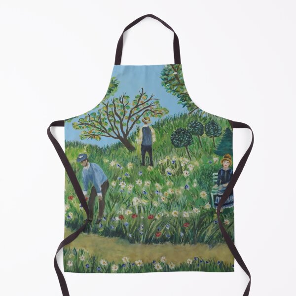 Item preview, Les Jardiniers - Gardeners In An Impressionism Inspired Garden by Legendary Real Life Artist  designed and sold by CloudofKnowing.
