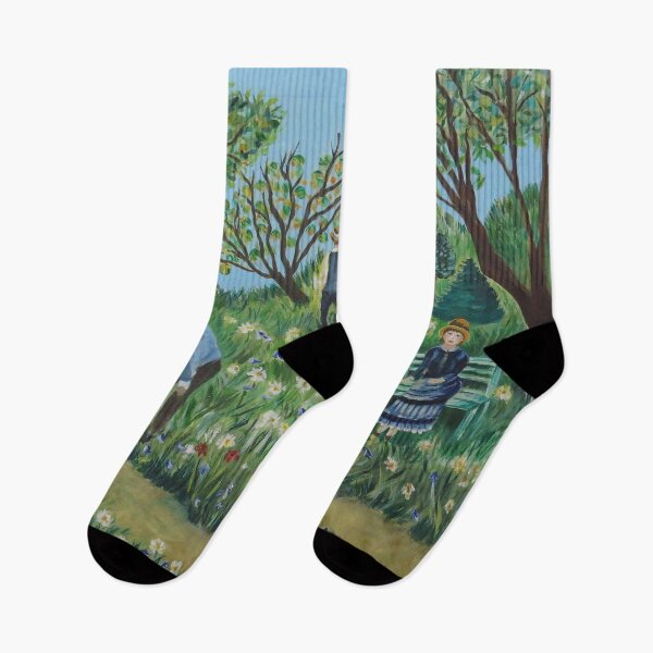 Item preview, Les Jardiniers - Gardeners In An Impressionism Inspired Garden by Legendary Real Life Artist  designed and sold by CloudofKnowing.