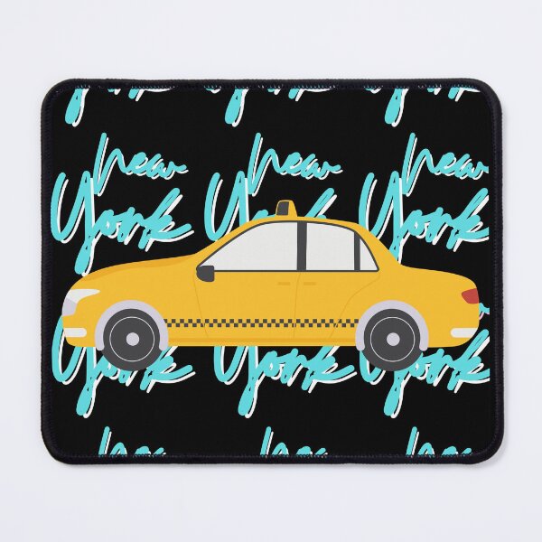 Item preview, New York Yellow Cab Aesthetic Art Piece - Turquoise designed and sold by PunjabanJatti.