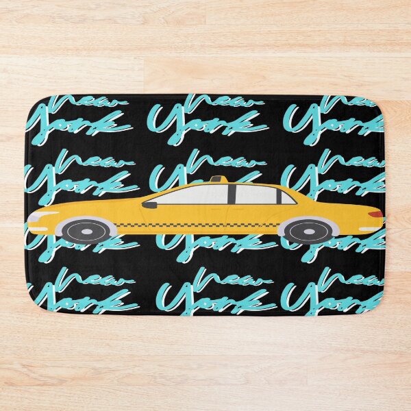 Item preview, New York Yellow Cab Aesthetic Art Piece - Turquoise designed and sold by PunjabanJatti.