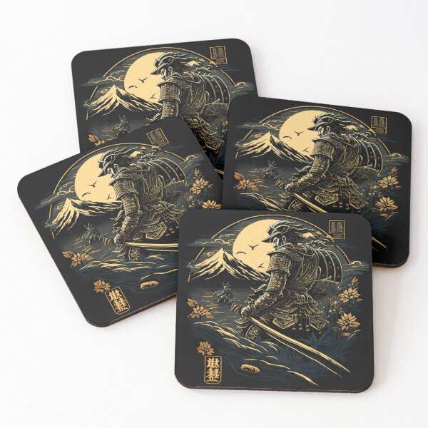 Item preview, Vintage Abstract Japanese Samurai Wall Art | Fantasy Samurai Warrior Yutaka designed and sold by Bored Elon.