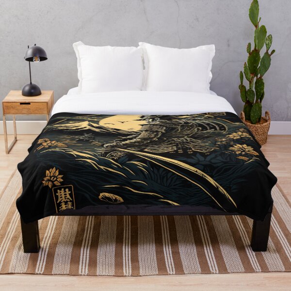 Artikelvorschau, Vintage Abstract Japanese Samurai Wall Art | Fantasy Samurai Warrior Yutaka entworfen und verkauft von Bored Elon.
