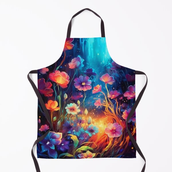 Item preview, Glowing hibiscus and garden painting 1 designed and sold by Art by Lilia.