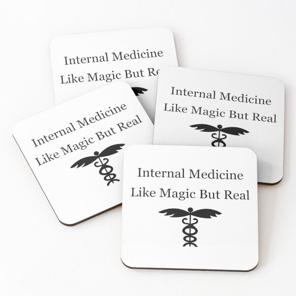 Item preview, Internal Medicine, Like Magic But Real - All Black Version designed and sold by peachesandfizz.