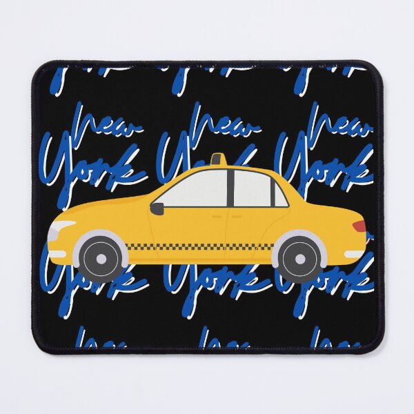 Item preview, New York Yellow Cab Aesthetic Art Piece - Dark Blue designed and sold by PunjabanJatti.
