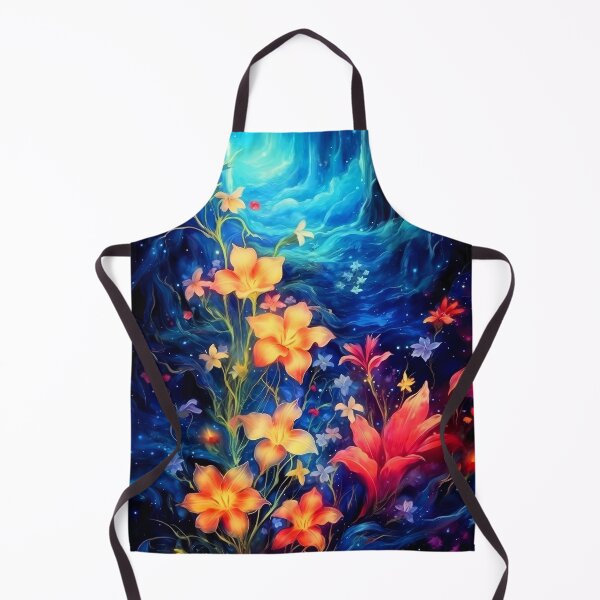 Item preview, Glowing hibiscus and garden painting 2 designed and sold by Art by Lilia.