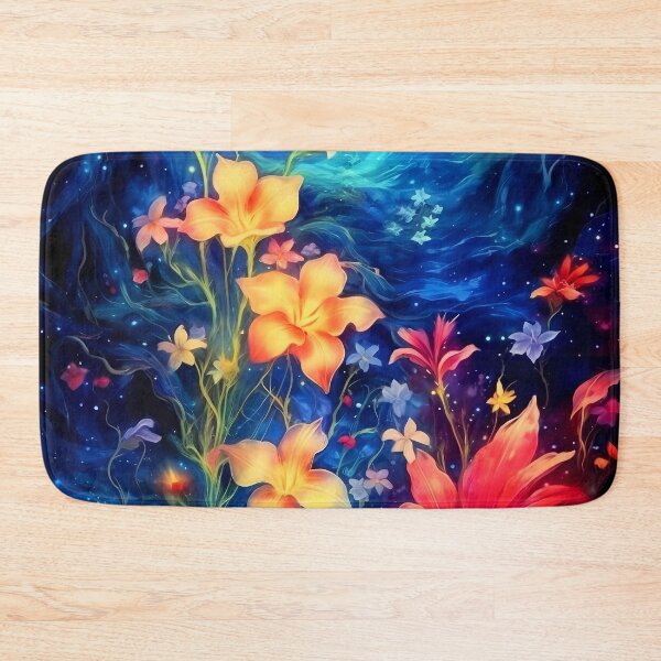 Item preview, Glowing hibiscus and garden painting 2 designed and sold by Art by Lilia.