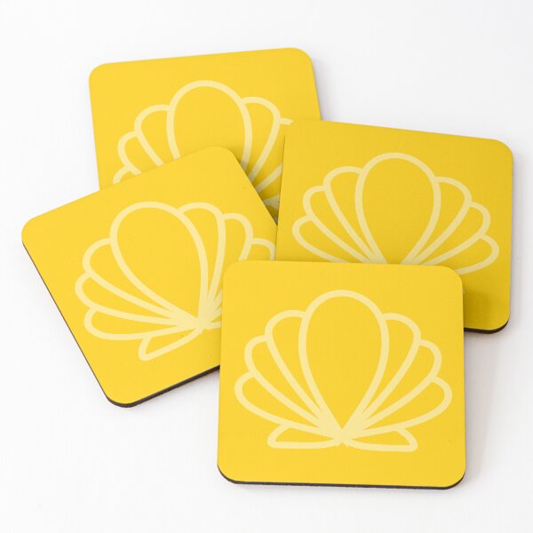 Item preview, Scallop Shell Stylised Yellow designed and sold by TheScraggyBeard.
