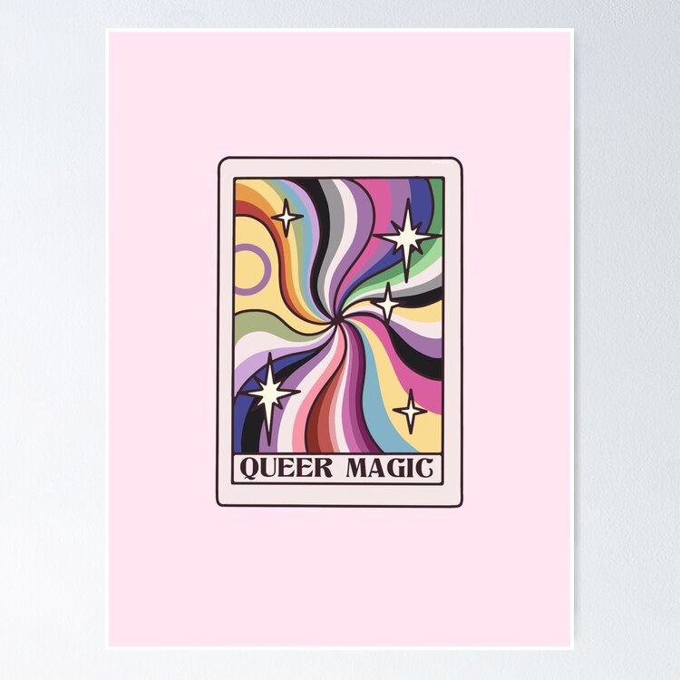 Queer Magic tarot card Sticker