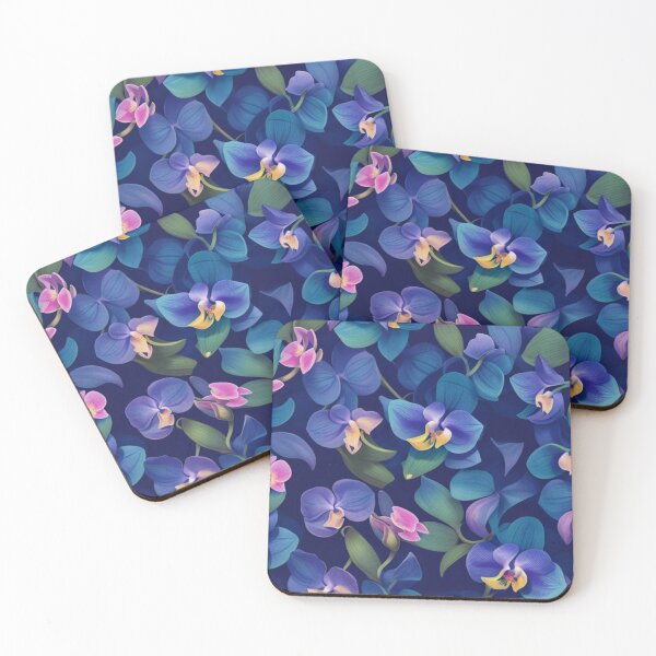 Item preview, mini orchids print canvas designed and sold by Artque24.