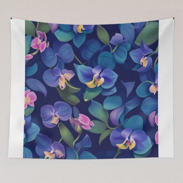 Item preview, mini orchids print canvas designed and sold by Artque24.