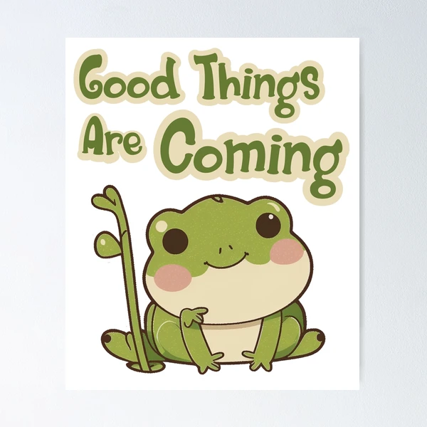 Be Kind Do Good Thing Cute Frog Poster for Sale by GaemGlomDesign