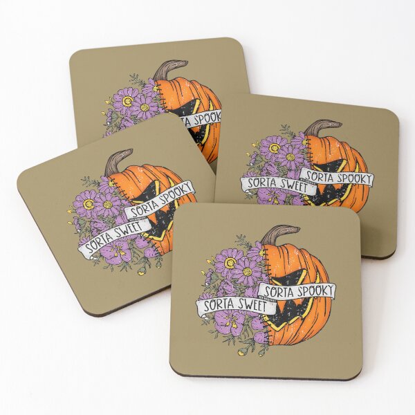 Item preview, Sorta Sweet Sorta Spooky Floral Scary Pumpkin Face Halloween 	 	 designed and sold by rlaralflkwb23.