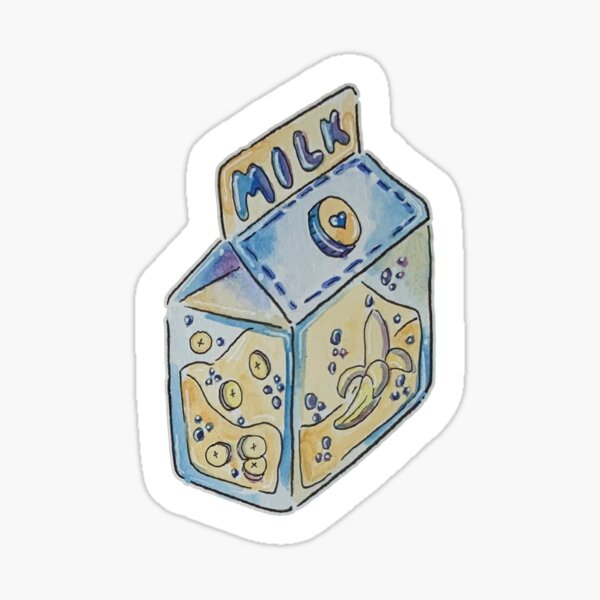 Banana Milk Sticker