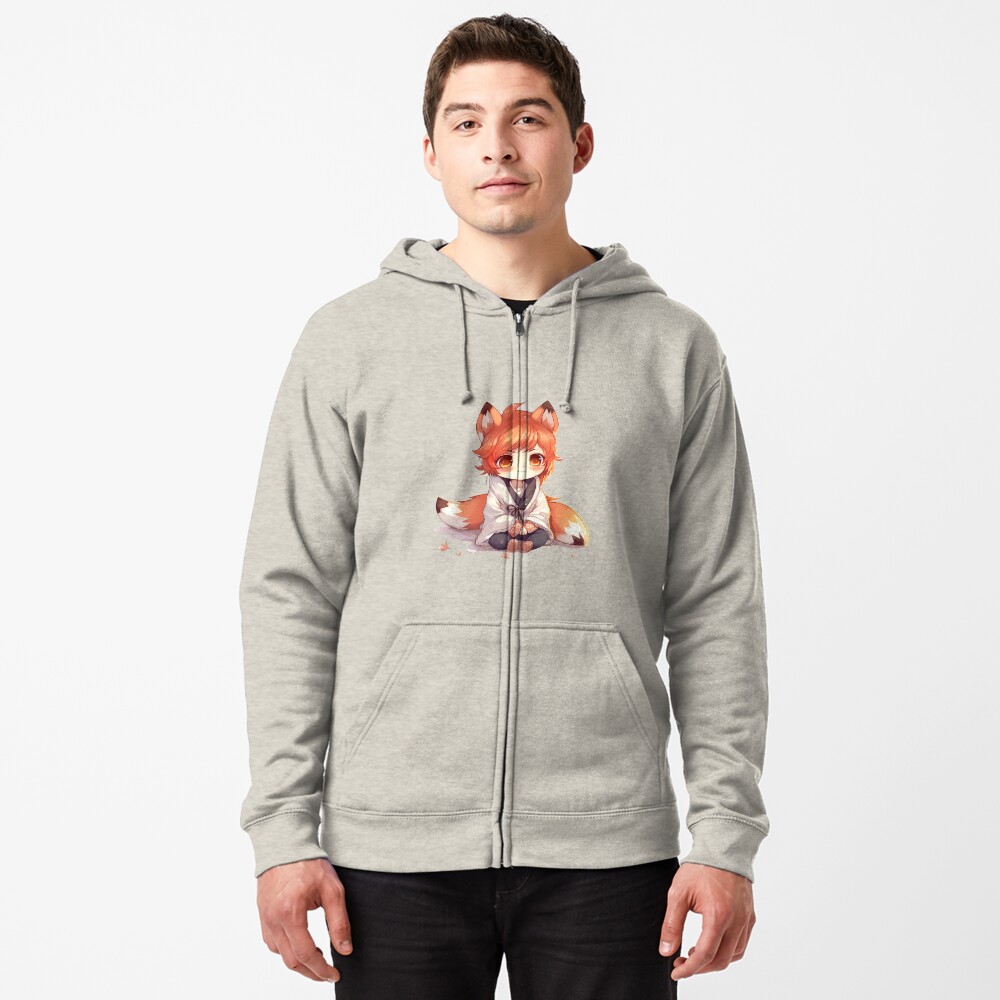 No Boundaries Grey Plush Hoodie Pullover Red Fox Let It Snow Choose Your  Size – Contino