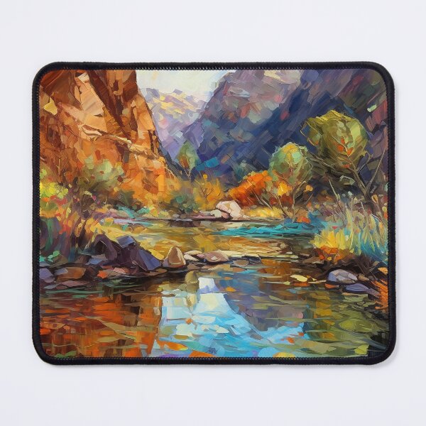 Item preview, Lake in Canyon designed and sold by Art by Lilia.