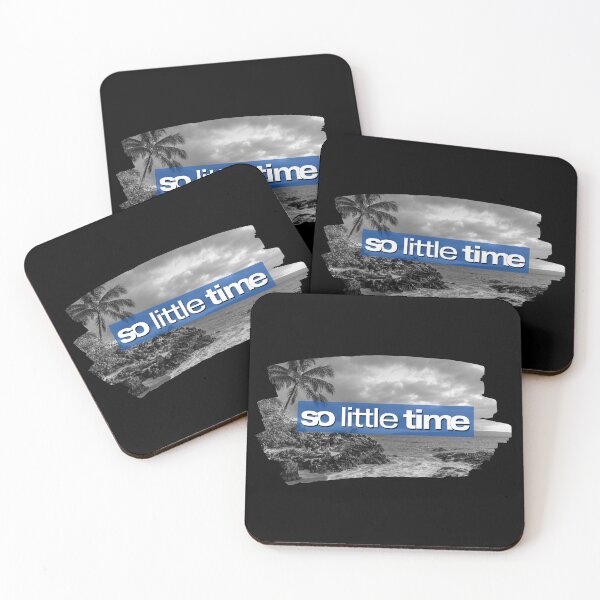 Item preview, So Little Time - Black & White Beach designed and sold by DualStyleDesign.