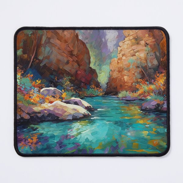 Item preview, Lake in Canyon 1 designed and sold by Art by Lilia.