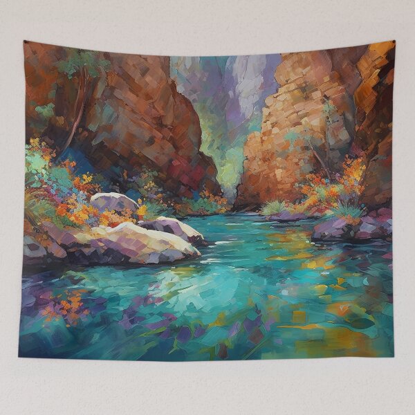 Item preview, Lake in Canyon 1 designed and sold by Art by Lilia.