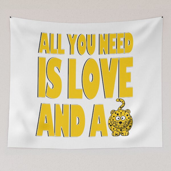 Item preview, All you need is love and a cat designed and sold by likbatonboot.