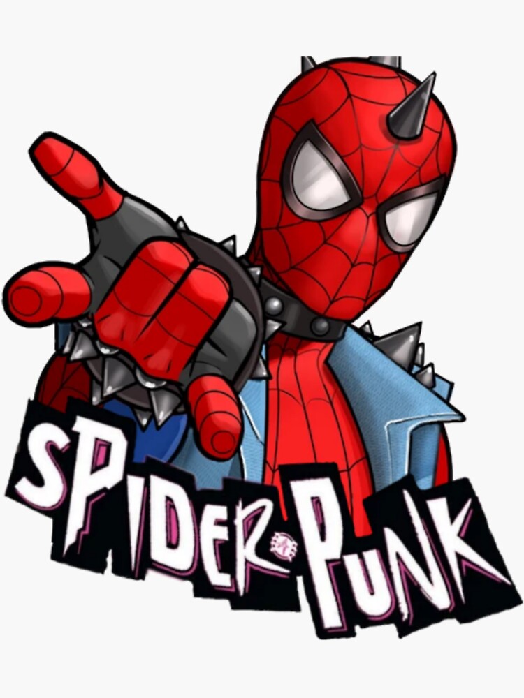 SpiderPunk  Sticker for Sale by UrFavouriteShop