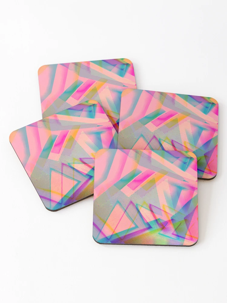 Thumbnail 1 of 5, Coasters (Set of 4), Abstract Colorful Design designed and sold by Rell1970.