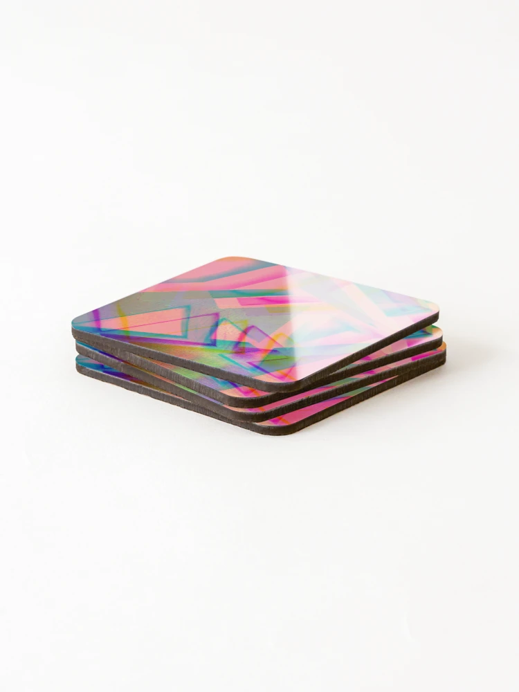 Thumbnail 4 of 5, Coasters (Set of 4), Abstract Colorful Design designed and sold by Rell1970.