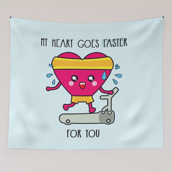 Item preview, My heart goes faster for you designed and sold by EuGeniaArt.