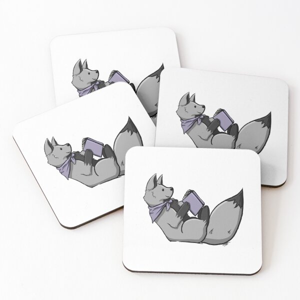 Item preview, Fox reading book designed and sold by NotreDameChelle.