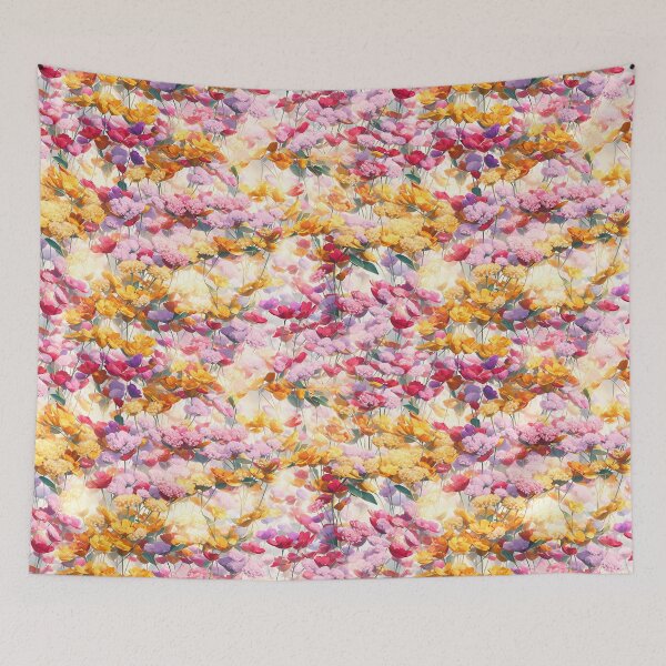 Item preview, Las flores coloridas forman un patrón floral hermoso y transparente designed and sold by YPSimon.