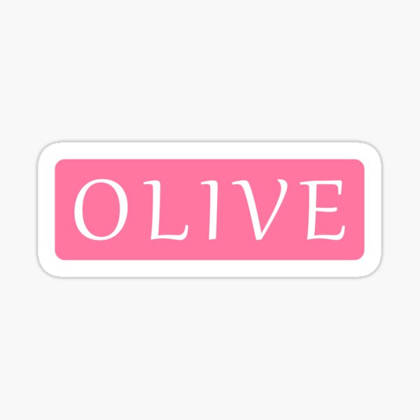 Olive Apron With Soft Pink Lettering or Hot Pink Lettering 
