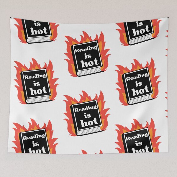 Item preview, Reading is hot - Bookish designed and sold by Stuffspot.