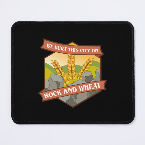 Item preview, We Built This City on Rock and Wheat Funny Board Games designed and sold by pixeptional.
