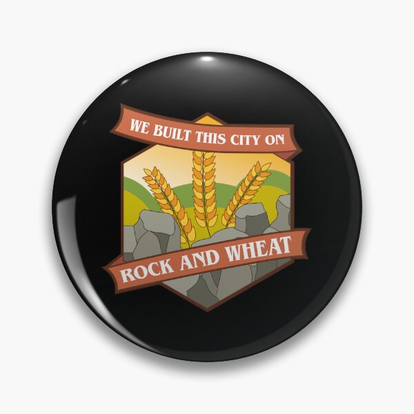 Item preview, We Built This City on Rock and Wheat Funny Board Games designed and sold by pixeptional.