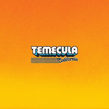 Artwork thumbnail, Temecula, California | Retro Stripes by retroready