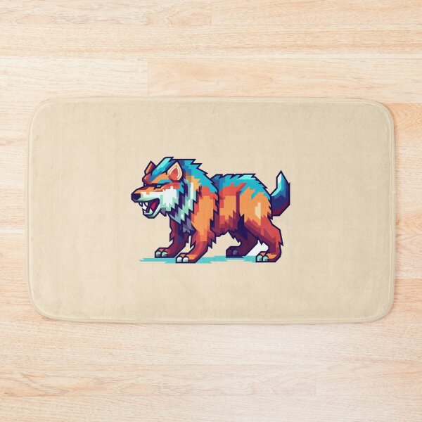 Item preview, Pixel wolf theme  designed and sold by Okracha.