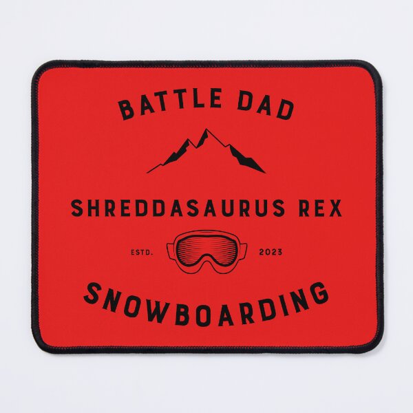 Item preview, Battle Dad Snowboarding Shreddasaurus Rex designed and sold by Battle-Dad-Tees.