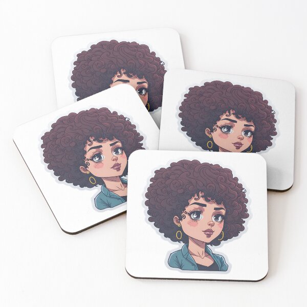 Item preview, Gorgeous Women with curly hair designed and sold by whimsyartpixie.