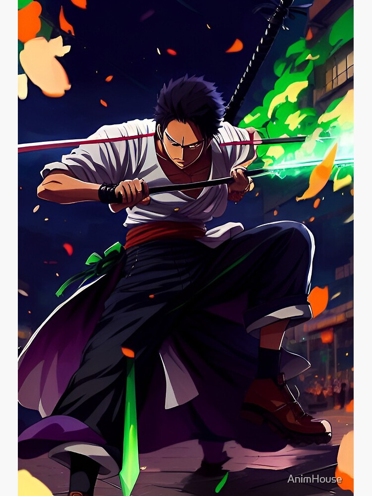 Download One Piece Zoro 4k Circle Slash Wallpaper