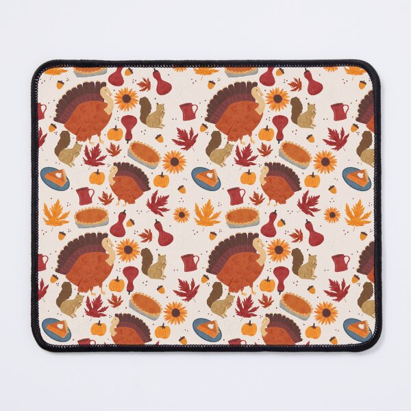 Item preview, Thanksgiving Harvest with Autumn Botanicals, Pumpkins, and Turkeys designed and sold by maddydoodlesoup.