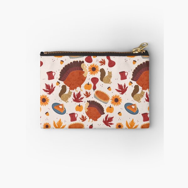 Item preview, Thanksgiving Harvest with Autumn Botanicals, Pumpkins, and Turkeys designed and sold by maddydoodlesoup.