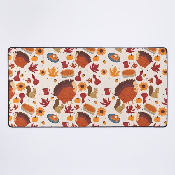 Item preview, Thanksgiving Harvest with Autumn Botanicals, Pumpkins, and Turkeys designed and sold by maddydoodlesoup.
