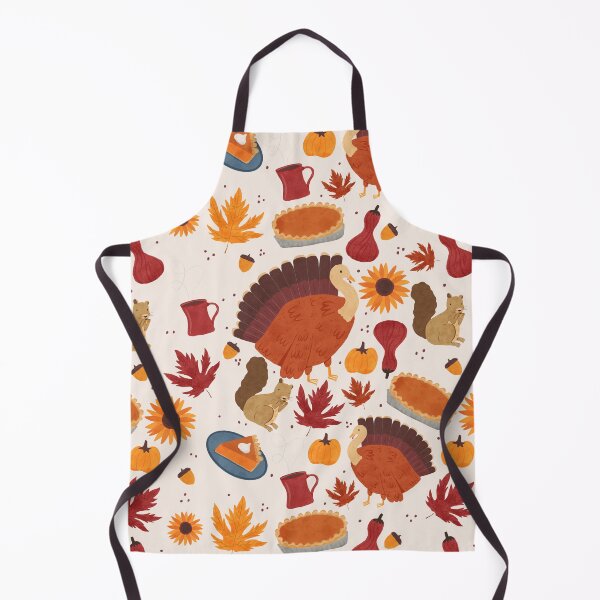 Item preview, Thanksgiving Harvest with Autumn Botanicals, Pumpkins, and Turkeys designed and sold by maddydoodlesoup.