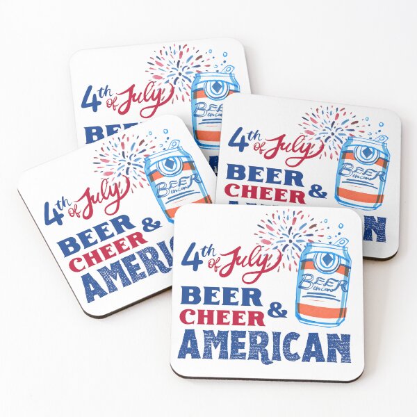 Item preview, 4th Of July Beer & Cheer American designed and sold by simmoredsign.
