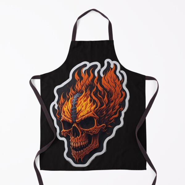 Item preview, Fire and Bone: Captivating Fire Skull Creations designed and sold by Grim000.