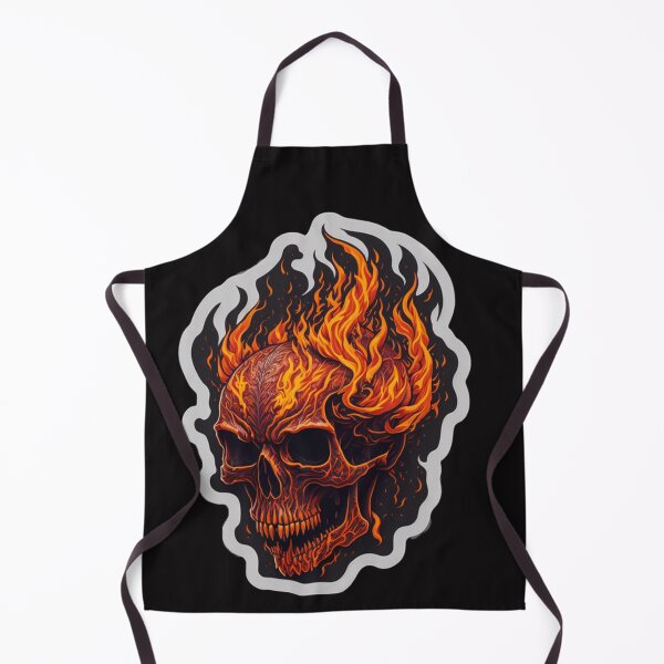 Item preview, Embrace the Inferno: Captivating Fire Skull Designs designed and sold by Grim000.